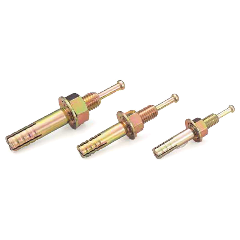 Tắc kê nở đinh C-Type hệ mét và inch Unika, mạ Chrome vàng, chuyên dùng cho bê tông, đá. Chứng nhận JCAA