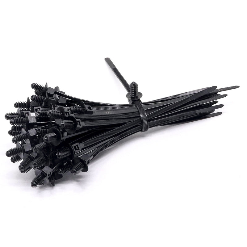 Dây rút KST nhét tường có đầu ren xoắn ốc KMCL-170-B, dài 170mm, bản rộng 5.3mm, đóng gói 100 sợi/ bị