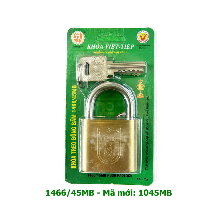 Ổ khóa treo đồng càng bấm Việt tiệp