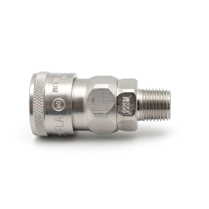 Đầu nối nhanh Hi Cupla Standard SM-Type (Socket) kiểu kết nối ren ngoài, gioăng tiêu chuẩn NBR (Nitrile Rubber)