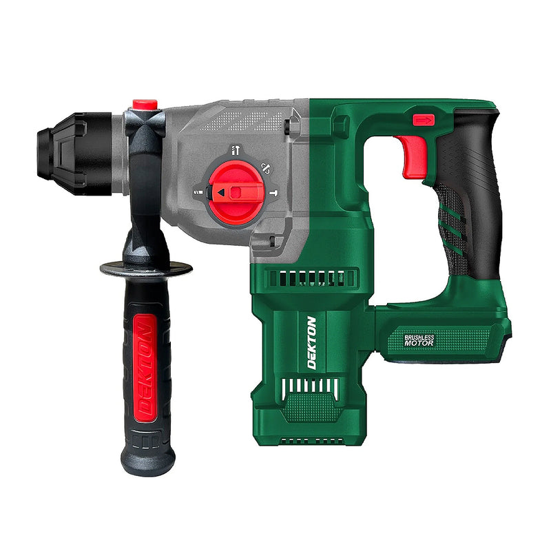 Máy khoan bê tông 3 chức năng Dekton M21-RH2603Plus dùng pin 21V, lực đập 3,2J, đuôi gài SDS-Plus
