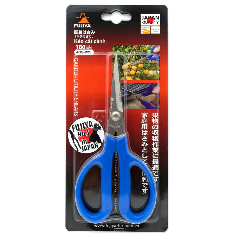 Kéo cắt cành lưỡi Inox Fujiya AGS-025 chiều dài 180mm