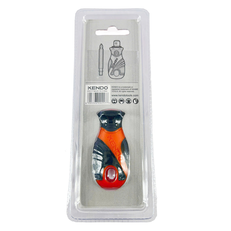 Bộ tua vít đổi đầu 2 trong 1 Kendo 20217 (1 đầu dẹp - 1 đầu bake) vật liệu thép Cr-V