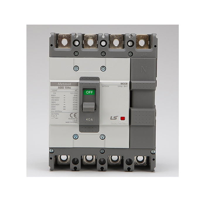 Cầu dao tự động MCCB 4P LS, tải danh định từ 15A ~ 1600A, dòng cắt từ 18kA ~ 75kA