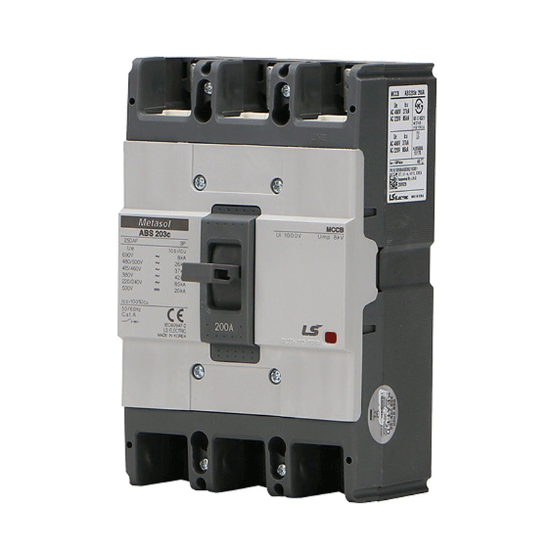 Cầu dao tự động MCCB 3P LS, tải danh định từ 5A ~ 1600A, dòng cắt từ 14kA - 75kA