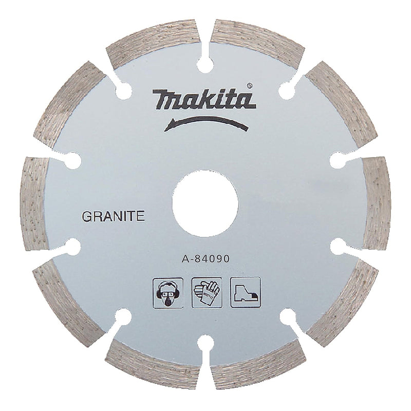 Lưỡi cắt kim cương phân đoạn 105mm Makita A-84090 dùng cho đá granite, lỗ trục 20mm, cắt khô (Cấp 2 sao)