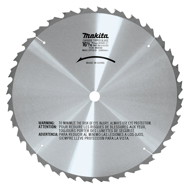 Lưỡi cưa gỗ TCT Makita A-90956 đường kính 415mm, 32 răng kiểu ATB, lỗ cốt 25,4mm