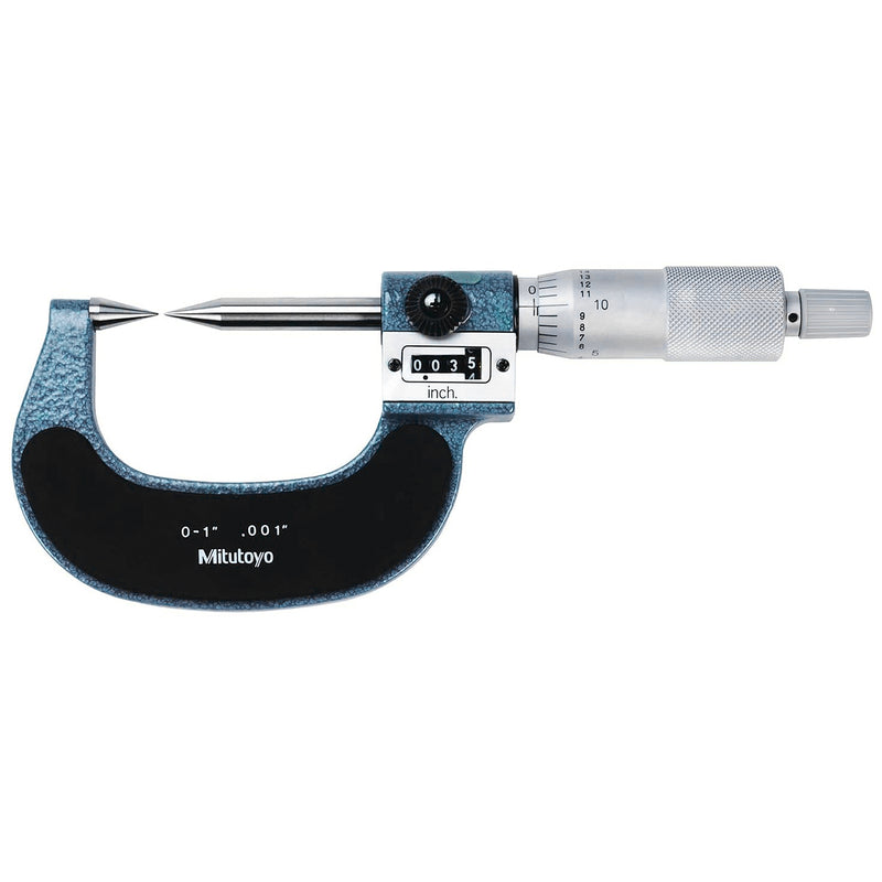 Panme Mitutoyo Series 142 - Point Micrometers, đầu đo nhọn | Bộ đếm số cơ