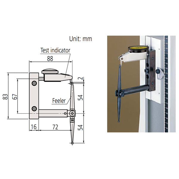 Phụ kiện Mitutoyo - Đầu dò sâu (Feeler - Mã 900565)