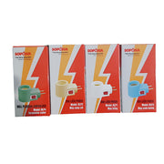 Đuôi đèn liền phích cắm có công tắc SOPOKA ĐLP đủ màu trắng, vàng, xanh, thiết kế nhựa chống vỡ, ren đồng E27 cực kỳ tiện lợi cho đèn ngủ và đèn đọc sách.