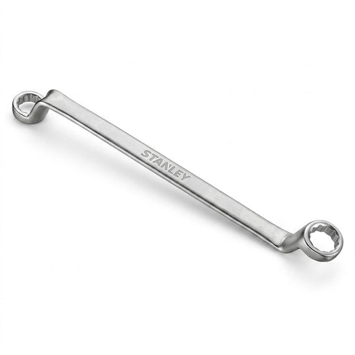 Cờ lê 2 đầu vòng góc lệch 75° hệ mét Stanley 87-803-1 kích thước 10mm x 11mm chất liệu thép Cr-V mạ Chrome bóng