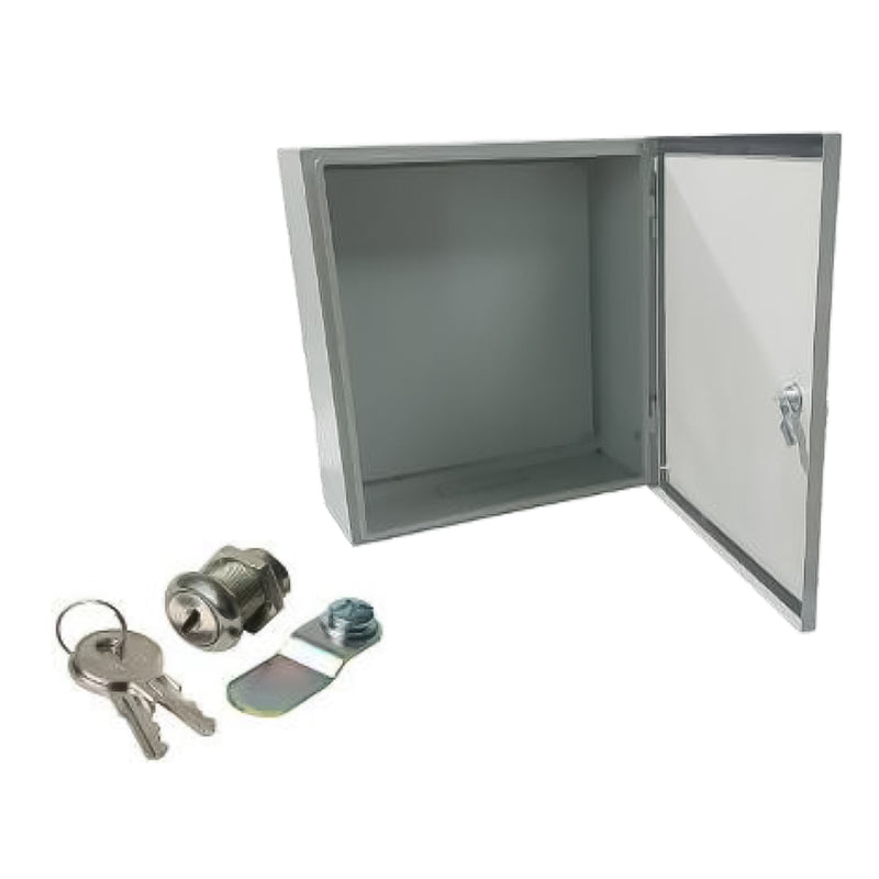Tủ điện sắt công nghiệp lắp nổi TLU Series, độ dày vỏ từ 1.0mm ~ 1.2mm, khóa chìa tròn