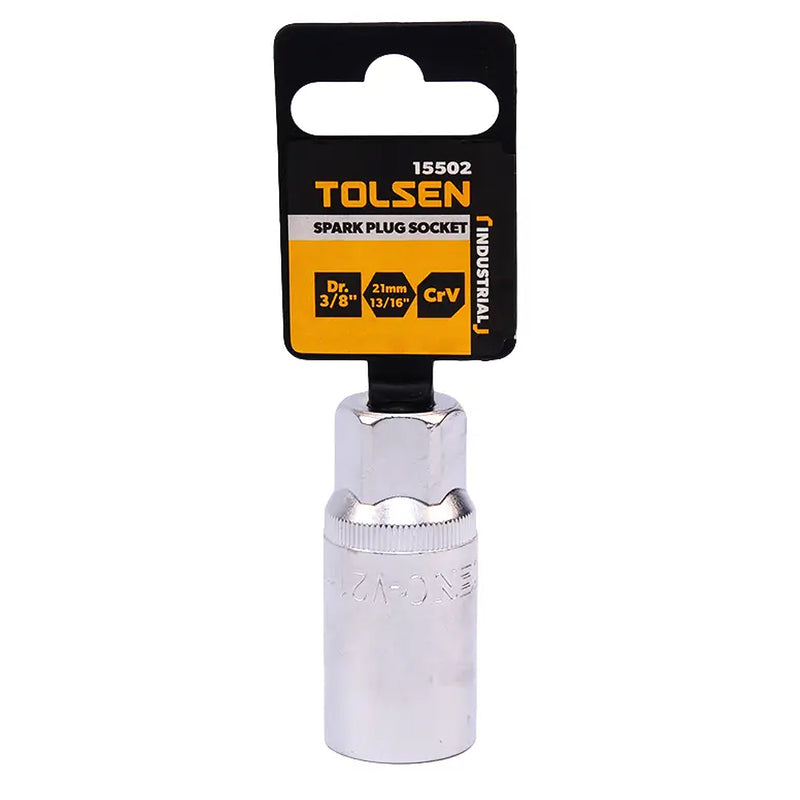 Đầu tuýp tháo bugi Tolsen cốt 3/8 inch, kích thước từ 16mm - 21mm
