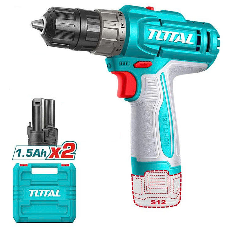 Máy khoan búa Total TDLI12206 dùng Pin 12V, đầu kẹp 10mm