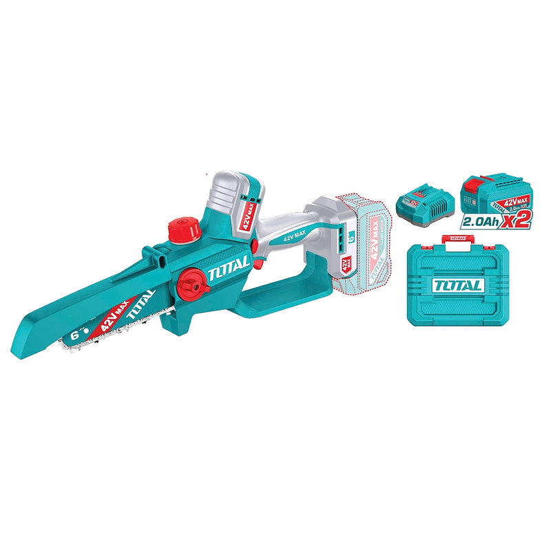 Máy cưa xích Total TGSLI42681 dùng Pin 42V, chiều dài lam 150mm