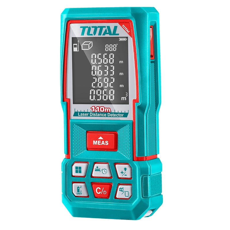 Máy đo khoảng cách bằng tia Laser Total TMT510369 dùng Pin AAA, đo tối đa 110m