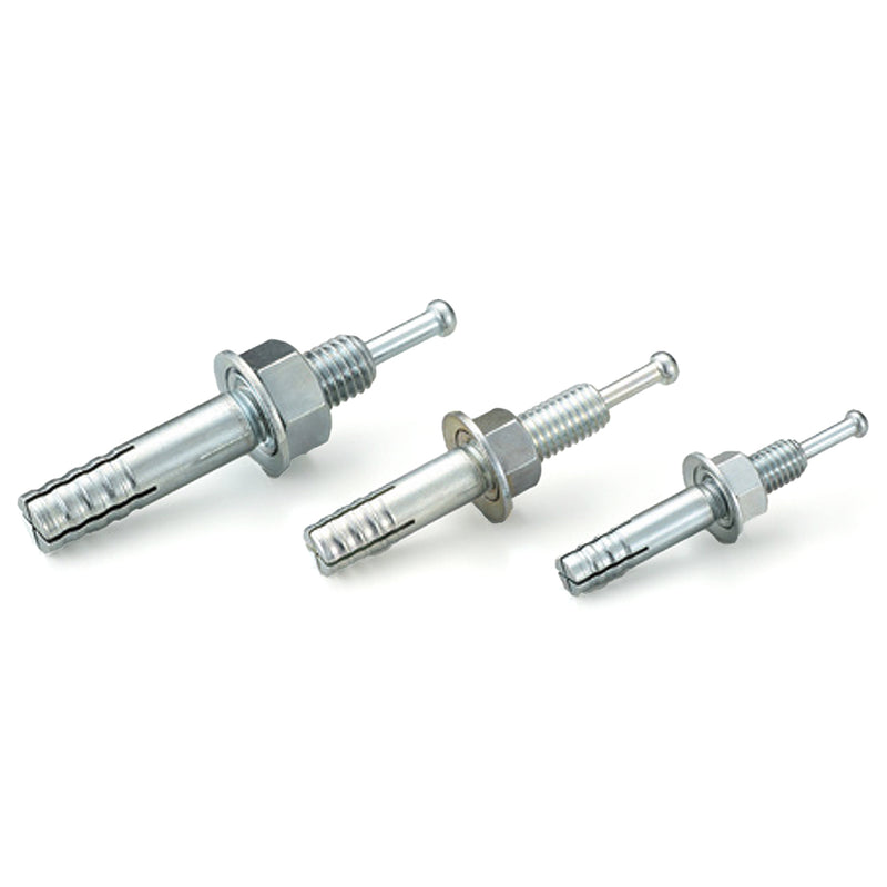 Tắc kê nở đinh C-Type hệ mét và inch Unika, mạ Chrome trắng, chuyên dùng cho bê tông, đá. Chứng nhận JCAA