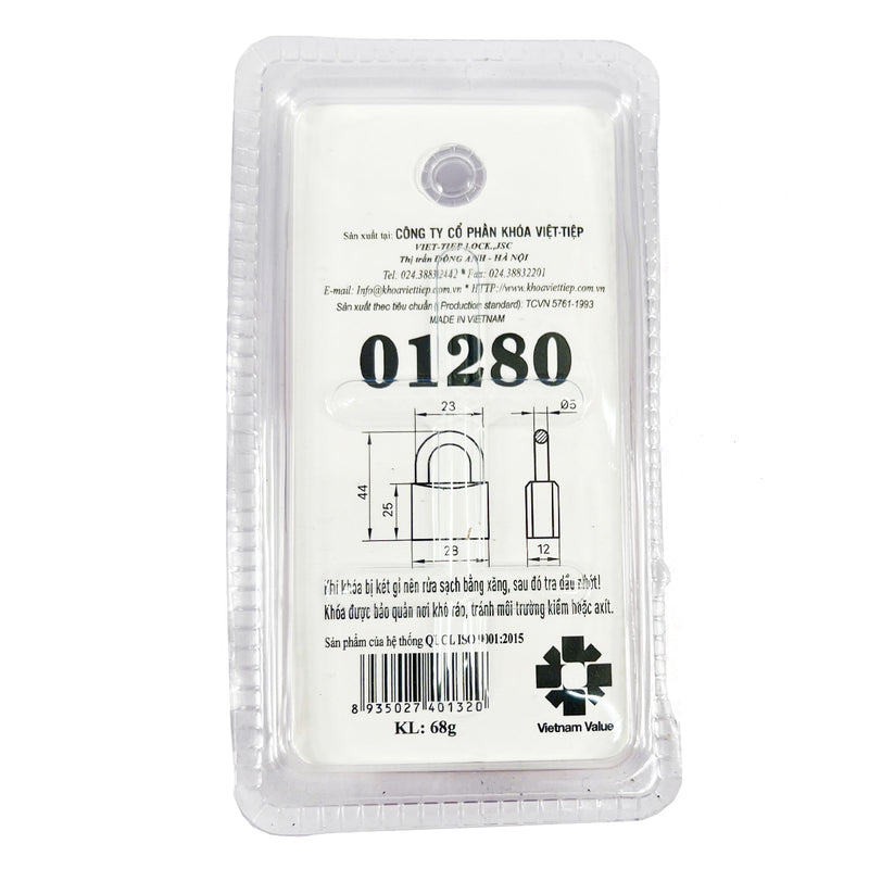 Ổ khóa mini Việt tiệp 01280 (Khóa Vali, Khóa tủ cỡ nhỏ)