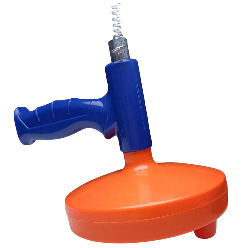 Dụng cụ thông tắc đường ống dạng súng Wadfow WDD3345, chiều dài 4.5m, dây thép lò xo mạ mềm