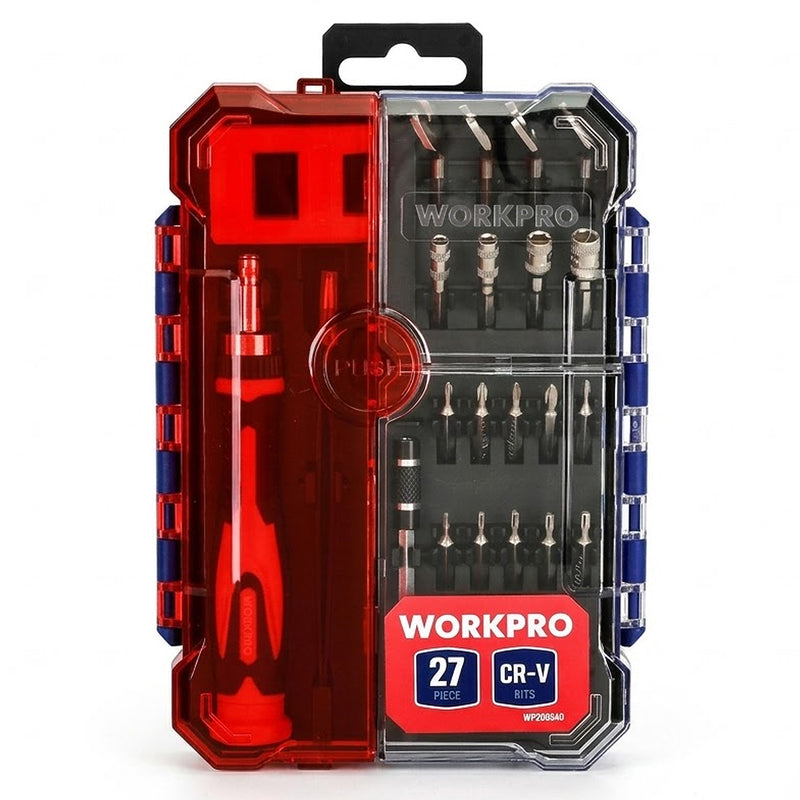 Bộ tua vít điện tử đa năng 27 chi tiết Workpro WP200540