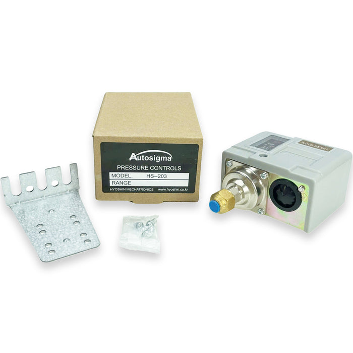 Công tắc áp suất Autosigma HS-200 Series. Tiêu chuẩn CE, KCs, IP54