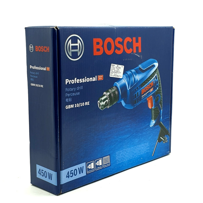 Máy khoan Bosch GBM 10 RE, công suất 450W, đầu khoan 10mm, mã số 06014735K0