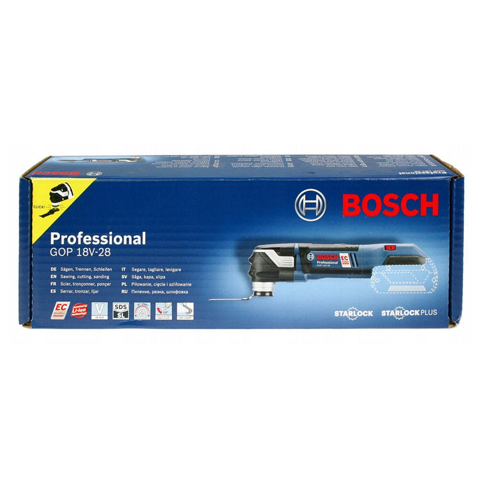 Máy cắt rung đa năng Bosch GOP 18V-28 dùng Pin 18V, tiêu chuẩn lưỡi Starlock, Starlock Plus