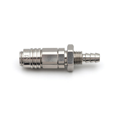 Đầu nối nhanh lắp xuyên bảng Micro Cupla SHB-Type (Socket) MC-04SHB chất liệu đồng, kiêu đuôi gai nối ống mềm