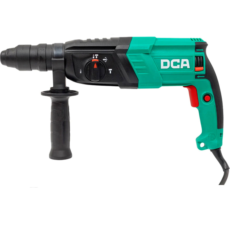 Máy khoan bê tông 3 chức năng DCA AZC800-26Q công suất 800W, đầu gài SDS-Plus, lực đập 2.7J