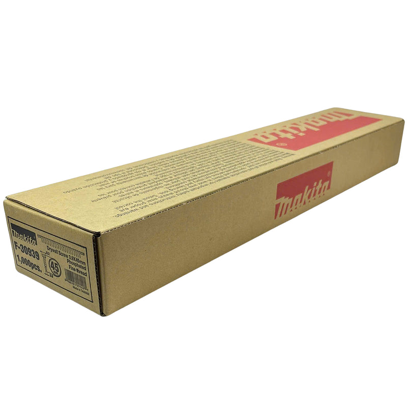 Hộp 1000 vít cuộn Makita dùng cho tấm thạch cao, và tấm kim loại kích thước PH2, chiều dài từ 25mm-45mm