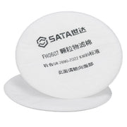 Tấm lọc bụi SATA FH0607: Lọc vi hạt hiệu quả, bảo vệ hô hấp, tương thích mặt nạ SATA FH0601/FH0511.