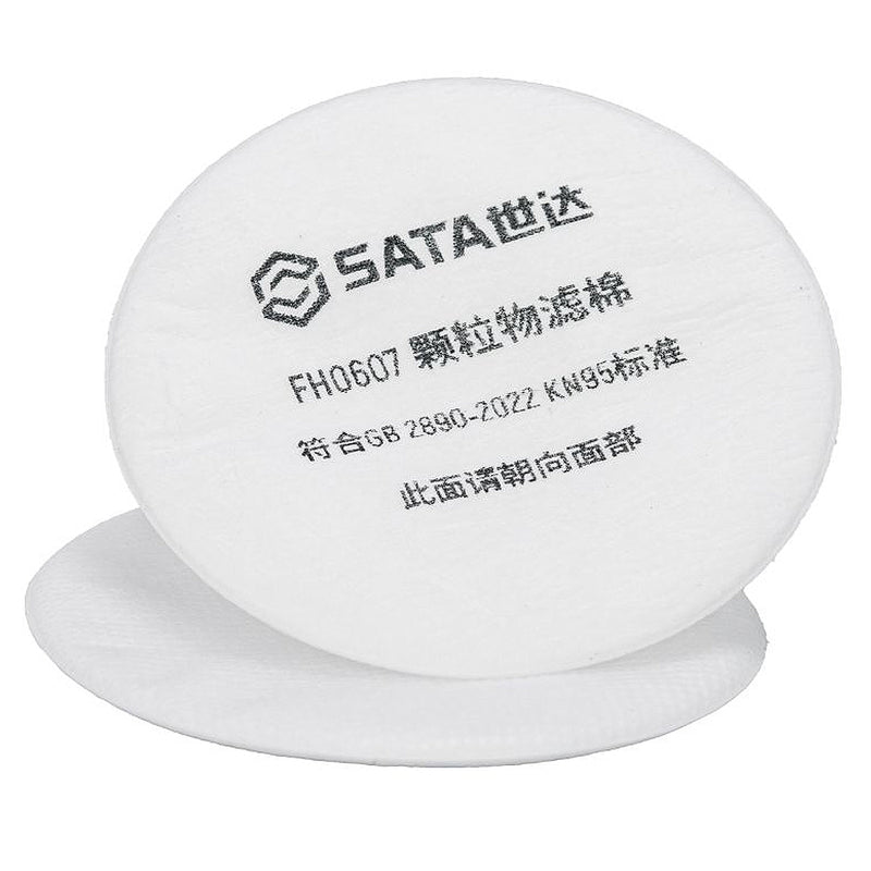 Tấm lọc bụi SATA FH0607: Lọc vi hạt hiệu quả, bảo vệ hô hấp, tương thích mặt nạ SATA FH0601/FH0511.
