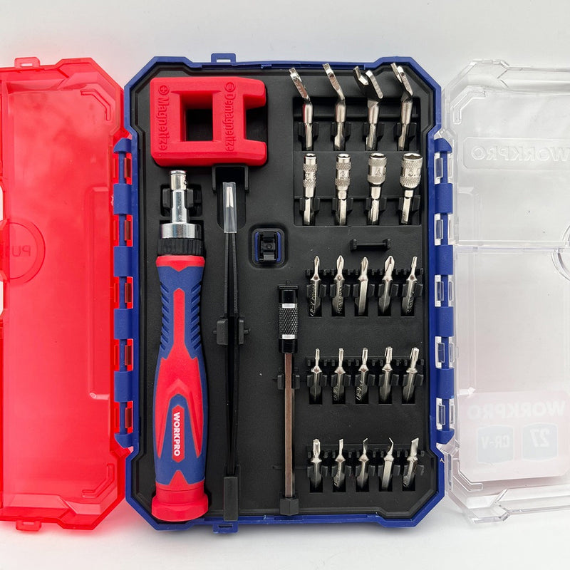 Bộ tua vít điện tử đa năng 27 chi tiết Workpro WP200540