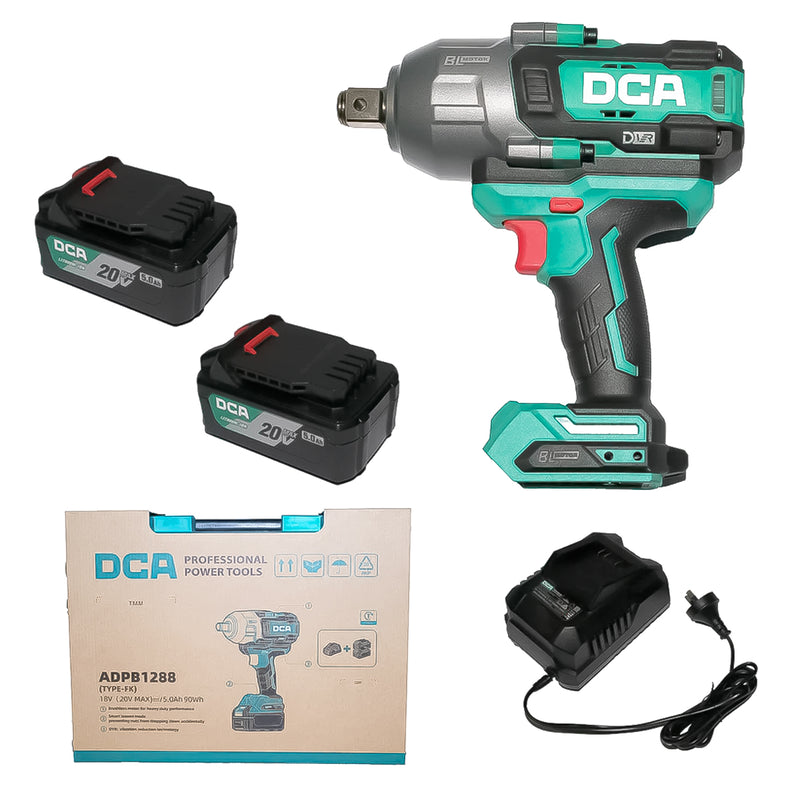 Máy siết bu lông dùng Pin 20V DCA ADPB1288 Series, cốt 3/4 inch, lực siết tối đa 1288N.m