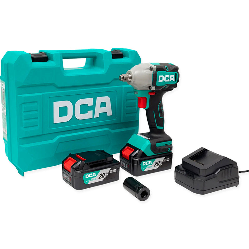 Máy siết bu lông dùng Pin 20V DCA ADPB320 Series, cốt 1/2 inch, lực siết tối đa 320N.m