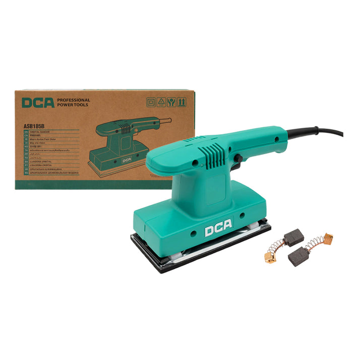 Máy chà nhám rung chữ nhật DCA ASB185B công suất 200W, kích thước đế 93mm x 185mm