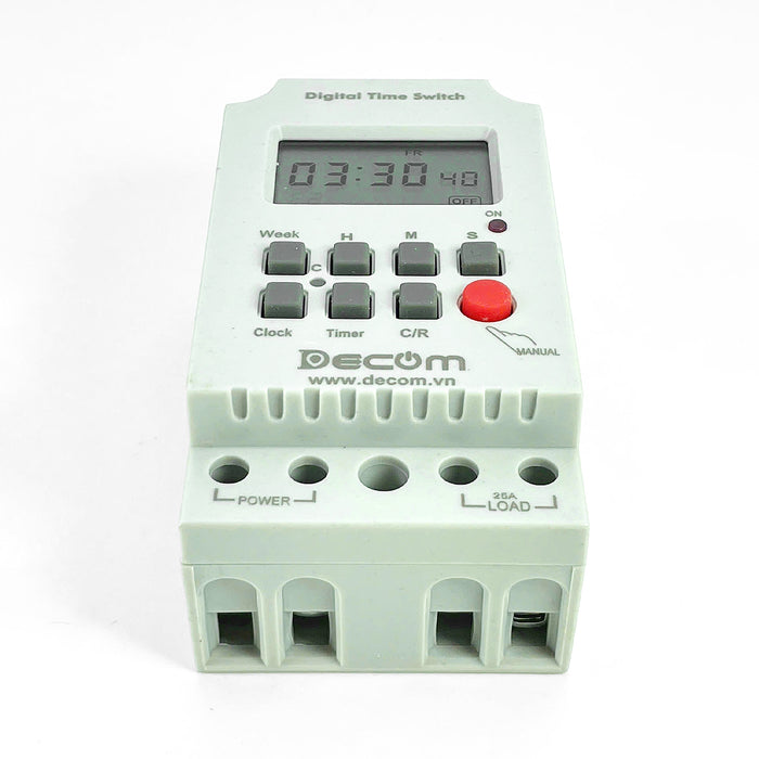 Timer hẹn giờ kỹ thuật số Decom KG316-S cài đặt từ 1 giây - 24 giờ (loại tốt)