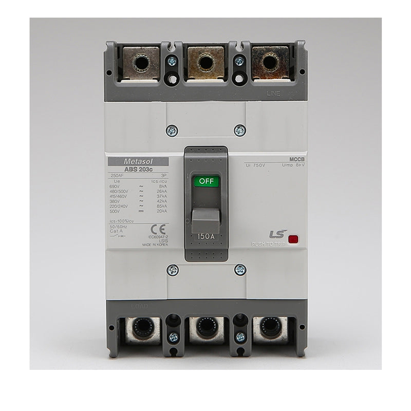 Cầu dao tự động MCCB 3P LS, tải danh định từ 5A ~ 1600A, dòng cắt từ 14kA - 75kA