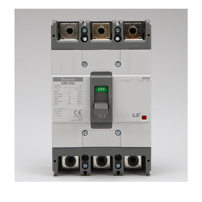 Cầu dao tự động MCCB 3P LS, tải danh định từ 5A ~ 1600A, dòng cắt từ 14kA - 75kA