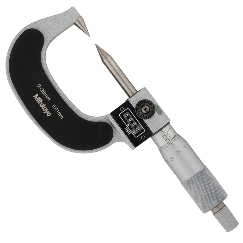Panme Mitutoyo Series 142 - Point Micrometers, đầu đo nhọn | Bộ đếm số cơ