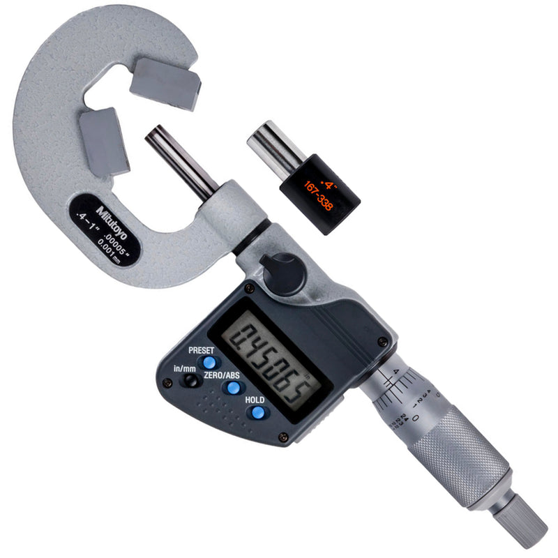 Panme điện tử Mitutoyo Series 314 - V-Anvil Micrometers, Đế đo chữ V + Mũi đo nhọn