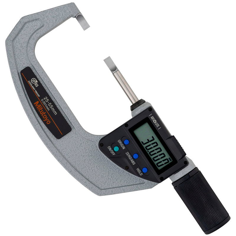 Panme điện tử Mitutoyo Series 422 (Quick Mike) - Blade Micrometers, None rotating, Dòng đo nhanh, Hàm đo dẹp, trục đo không xoay