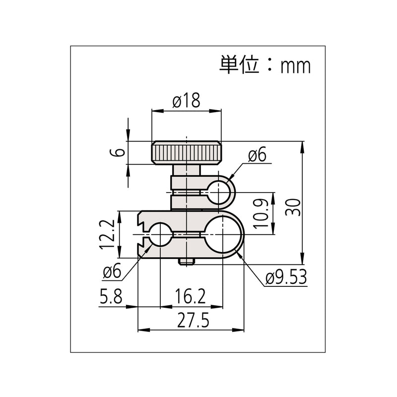 Phụ kiên kẹp giữ Mitutoyo 900320 Ø6mm x Ø9.53mm