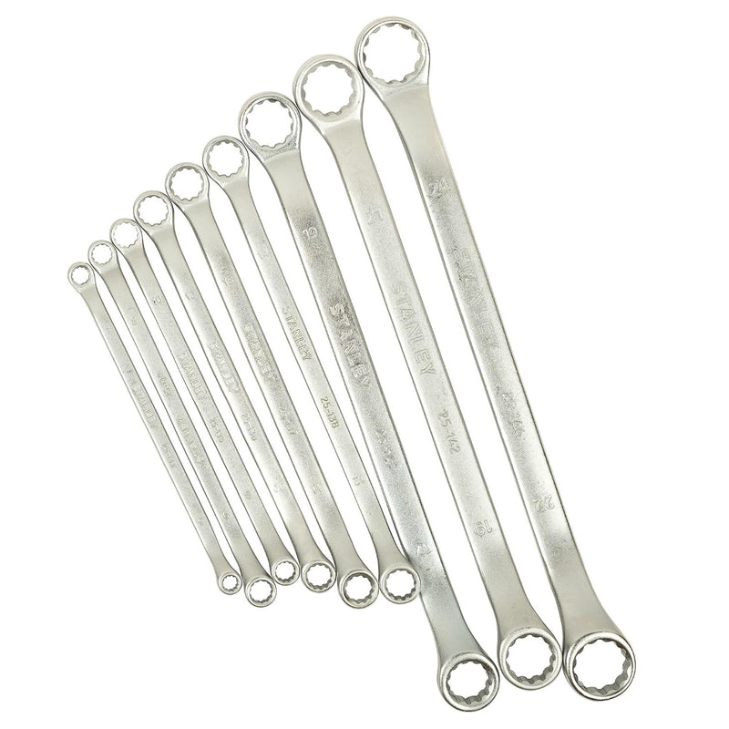 Bộ cờ lê 2 đầu vòng hệ mét, 9 chi tiết Stanley STMT25147 kích thước từ 6mm - 24mm