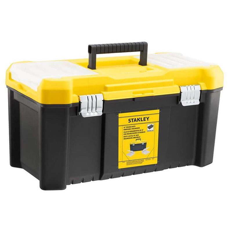 Hộp đựng dụng cụ Essential Stanley STST75785-1 STST75787-1 tích hợp 2 ngăn linh kiện tháo rời trên nắp và chốt khóa kim loại