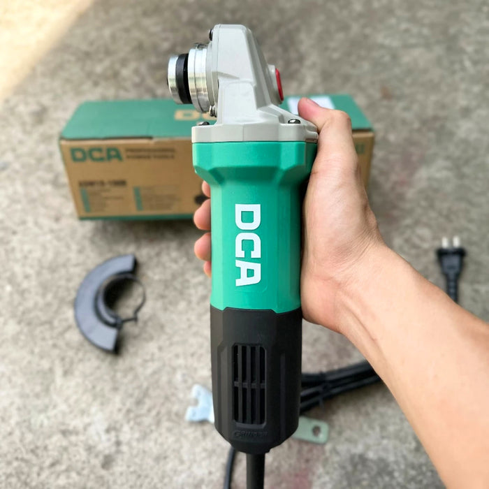 Máy mài góc DCA ASM18-100B công suất 860W, đường kính lưỡi 100mm, công tắc đuôi