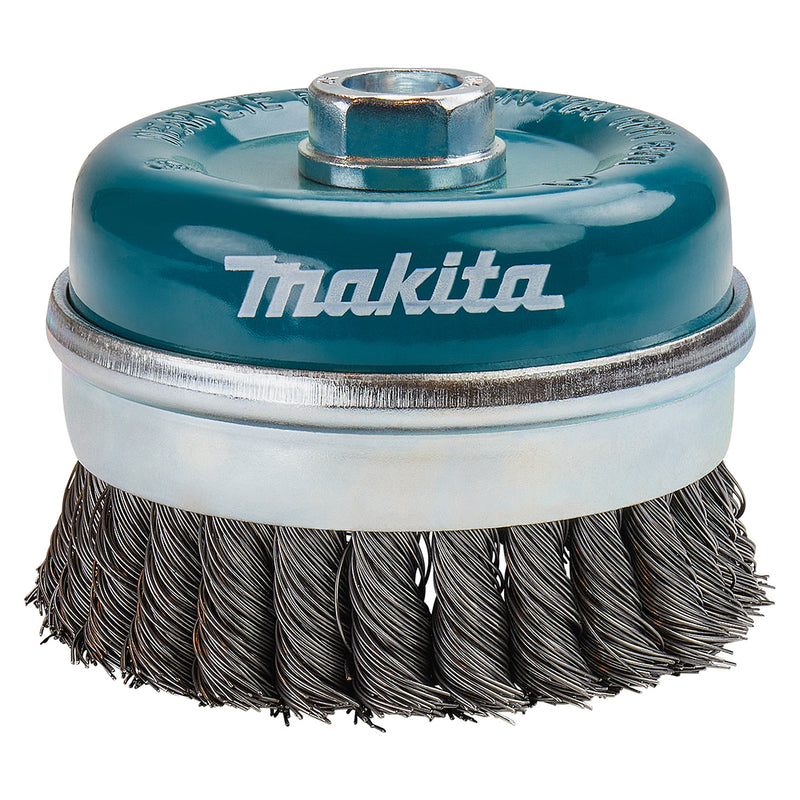 Chén cước sợi thép xoắn, có đai kim loại Makita đường kính từ 60mm - 100mm