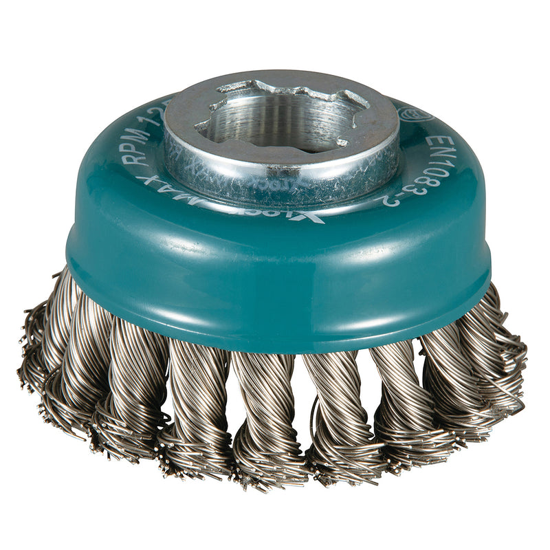 Chén cước sợi Inox xoắn Makita D-73330 đường kính 80mm, công nghệ X-LOCK
