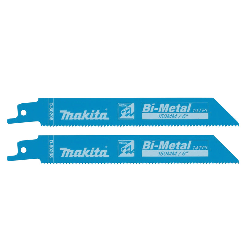 Hộp 2 lưỡi cưa kiếm kim loại Bi-M Makita chiều dài 150mm