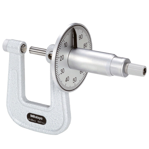 Panme Mitutoyo Series 119 kim đồng hồ lớn, đo độ dày tấm kim loại nhanh, chính xác